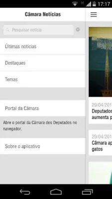 Câmara Notícias android App screenshot 3